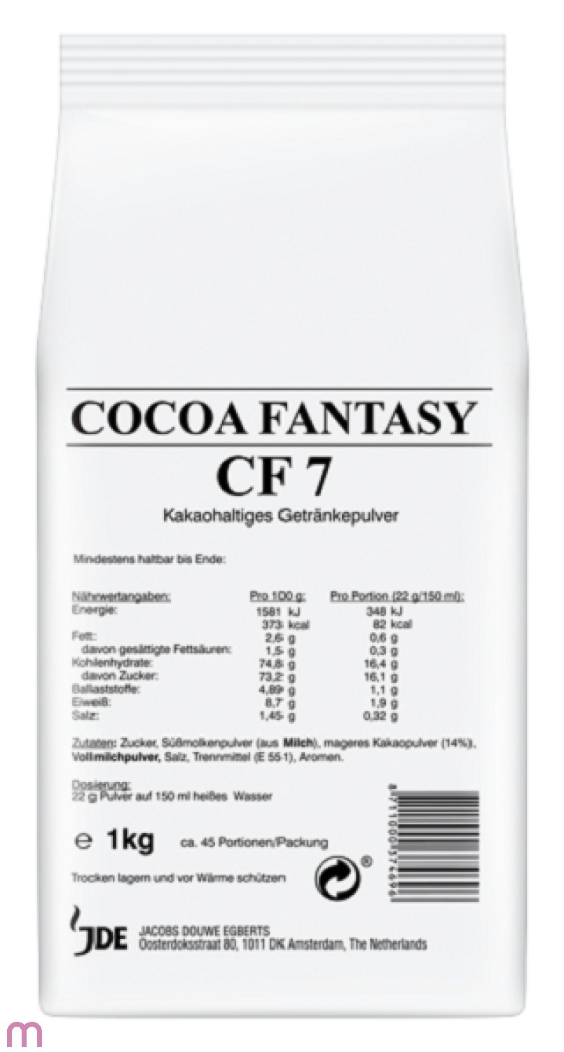 Jacobs Cocoa Fantasy CF7 Kakao 14% Kakaopulver 1kg
